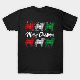 Chow Chow Merry Christmas Argyle T-Shirt